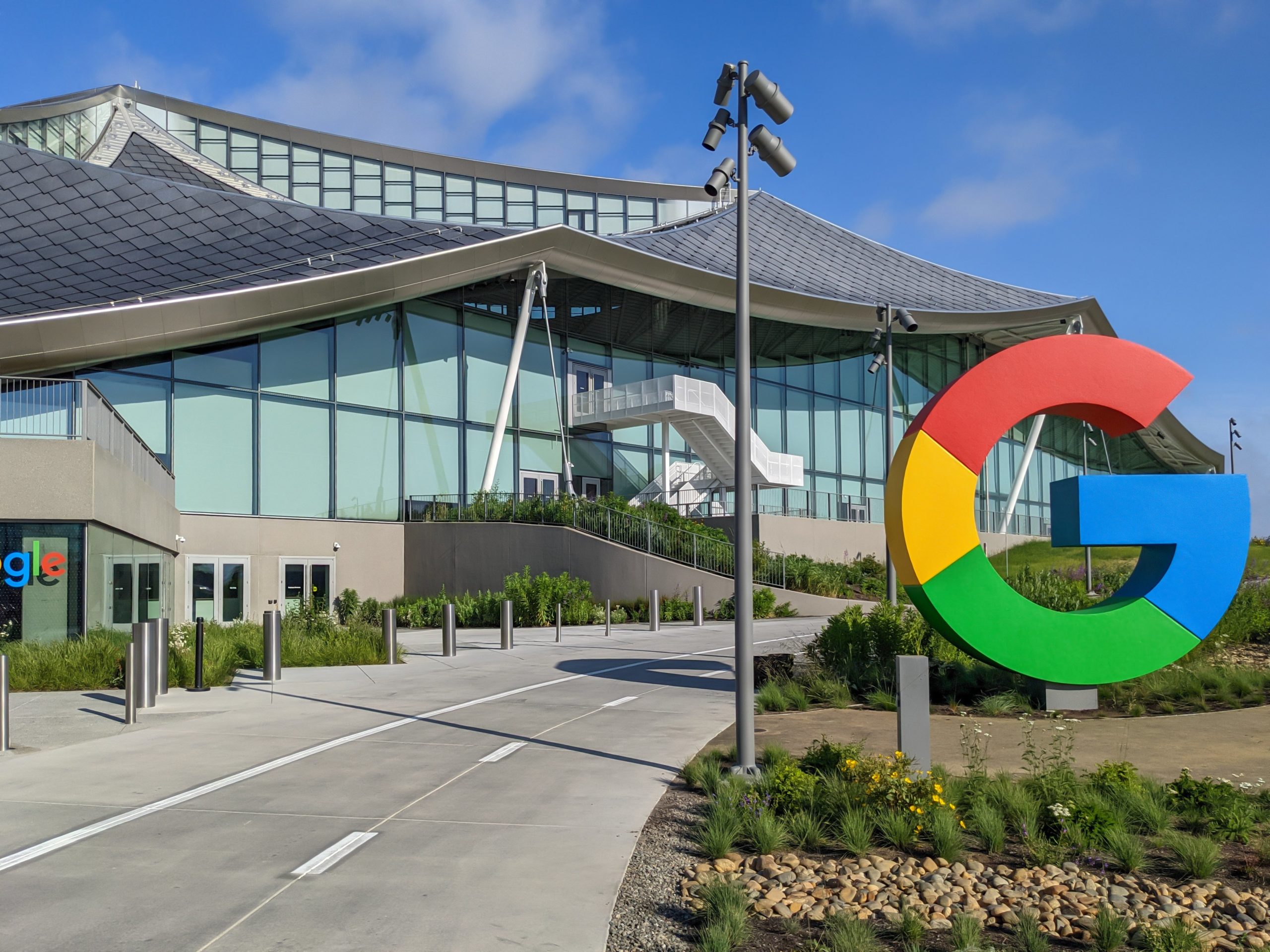 a building at Google's Mountain View, California campus