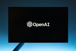 screen with openAI logo
