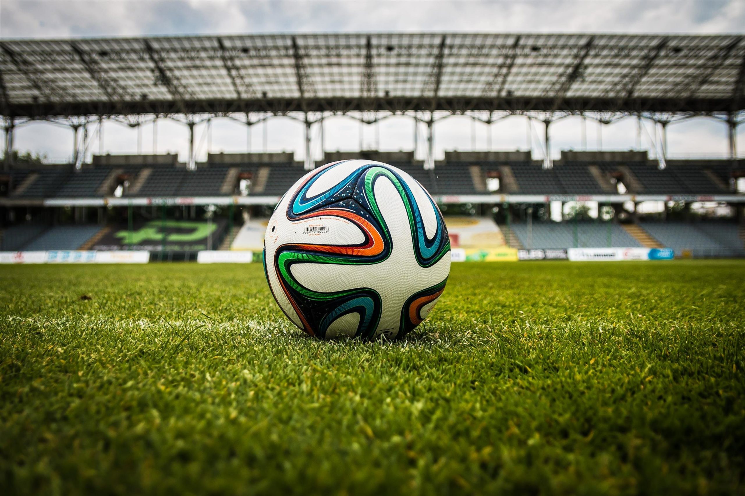 Soccer ball on grass