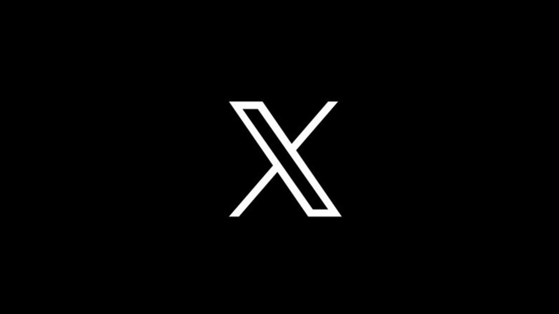 Twitter new X logo