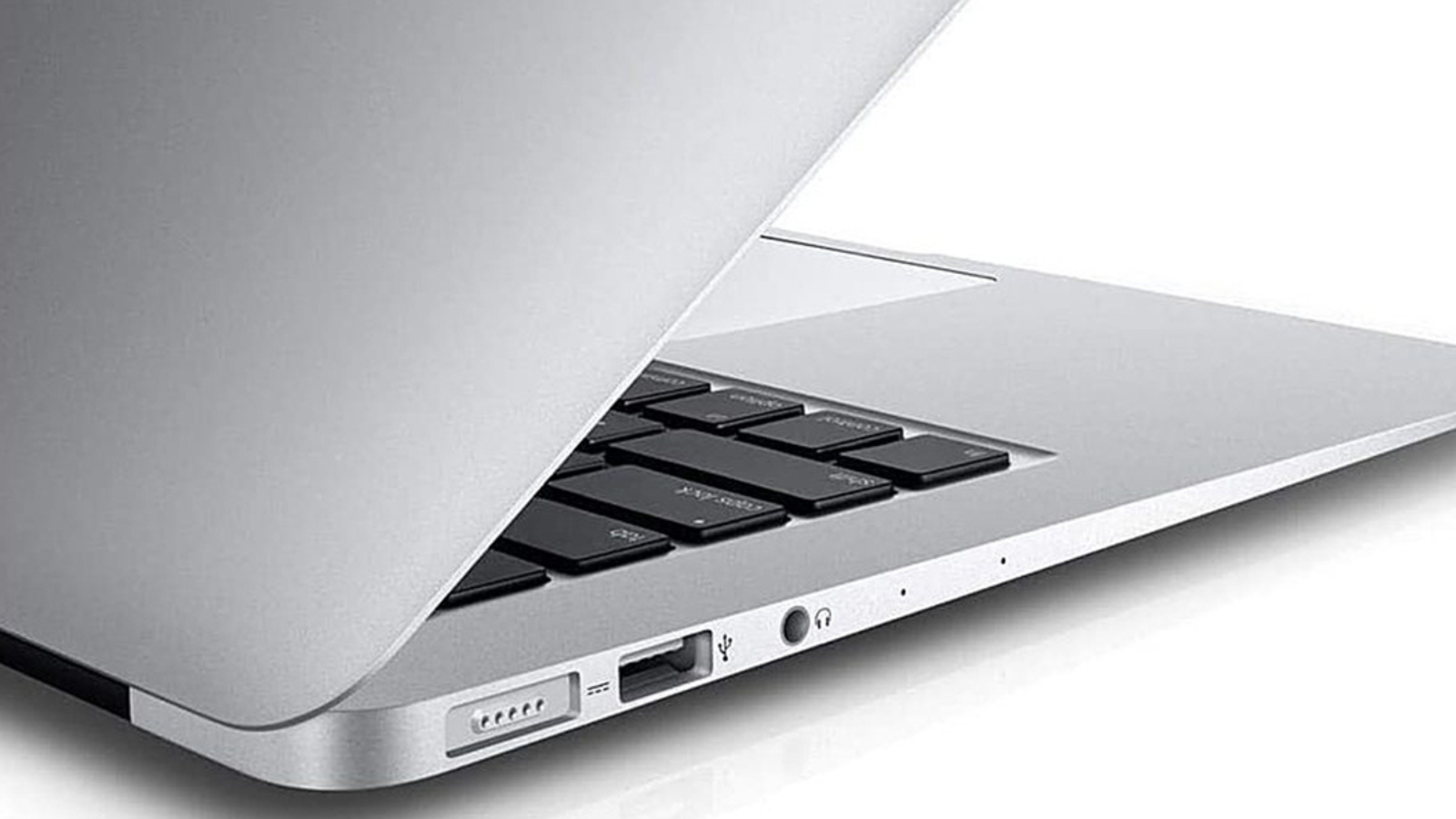 close up of side of MacBook Air 