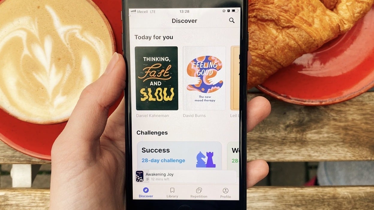 Headway Premium on phone
