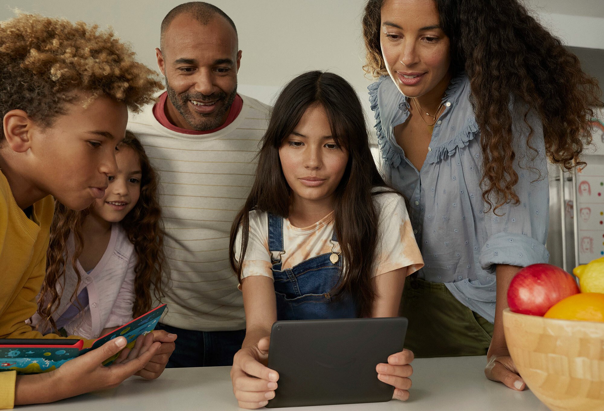 Group looking at tablet