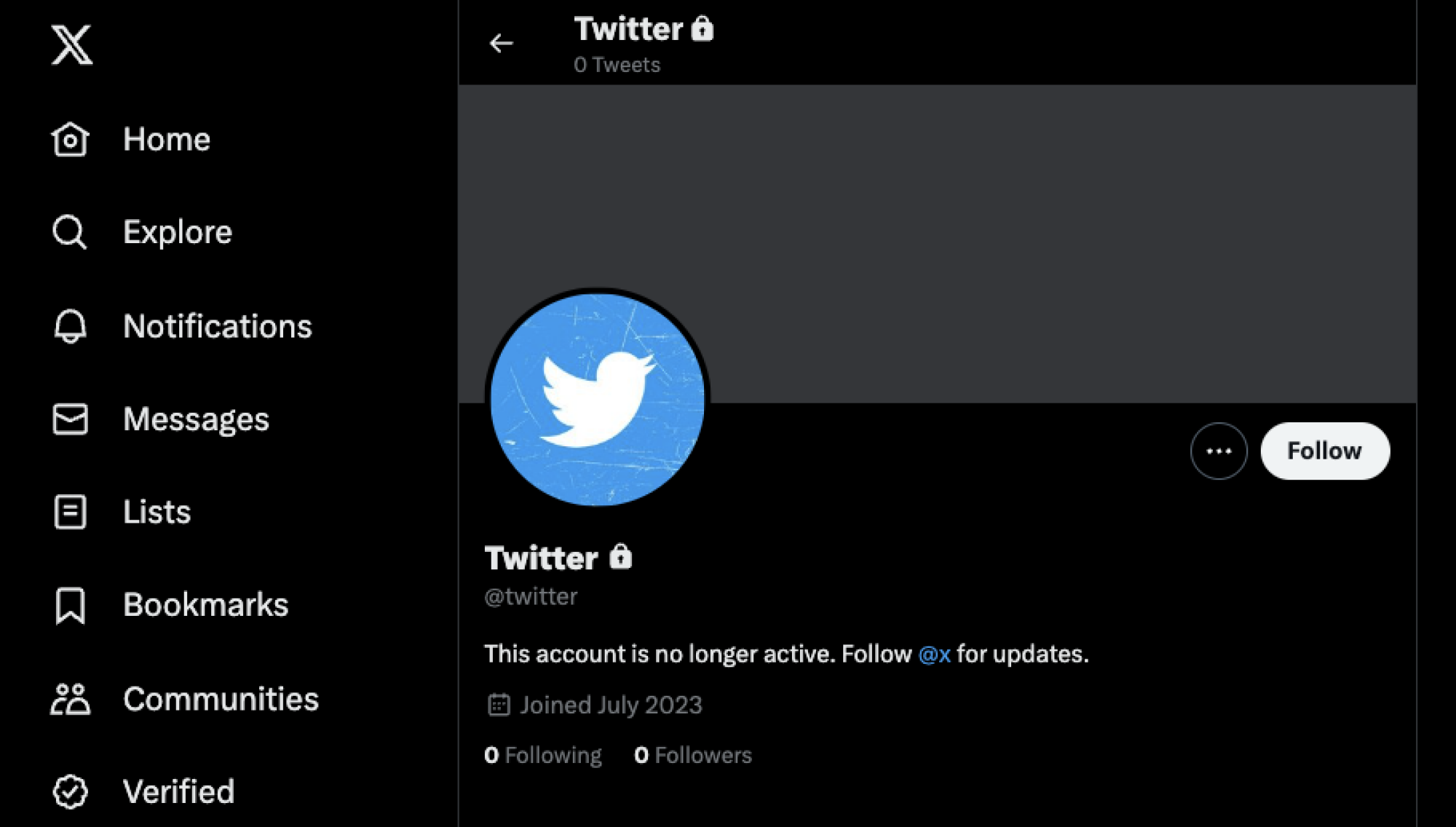 Twitter dead
