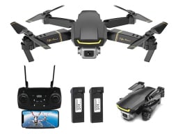 quadcopter drone with remote and attachments