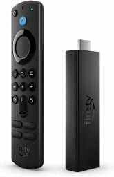 the Amazon Fire TV Stick 4K Max with its alexa remote
