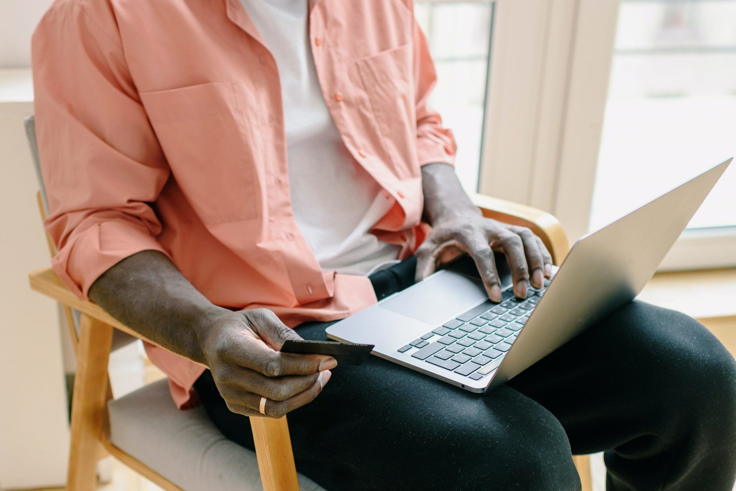 Laptop on lap