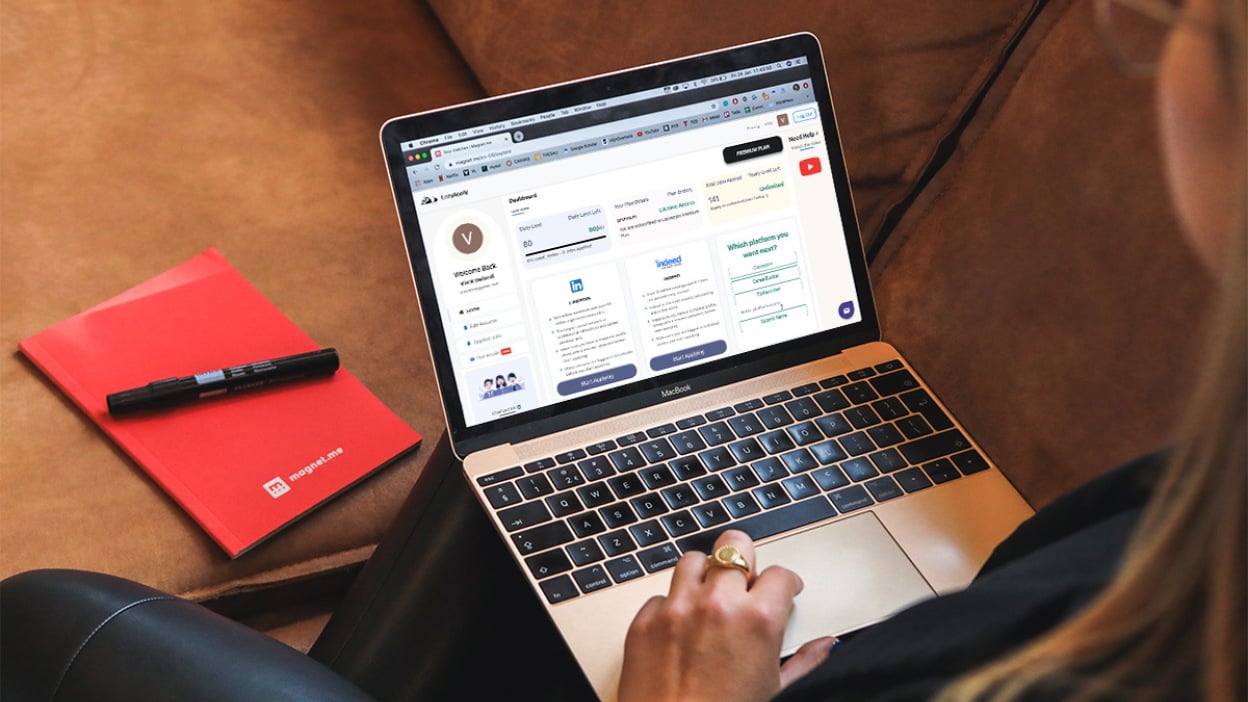 LazyApply app on laptop