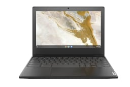 The Lenovo IdeaPad shown over a white background with a marble screensaver