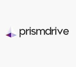 The Prism Drive logo over a white background