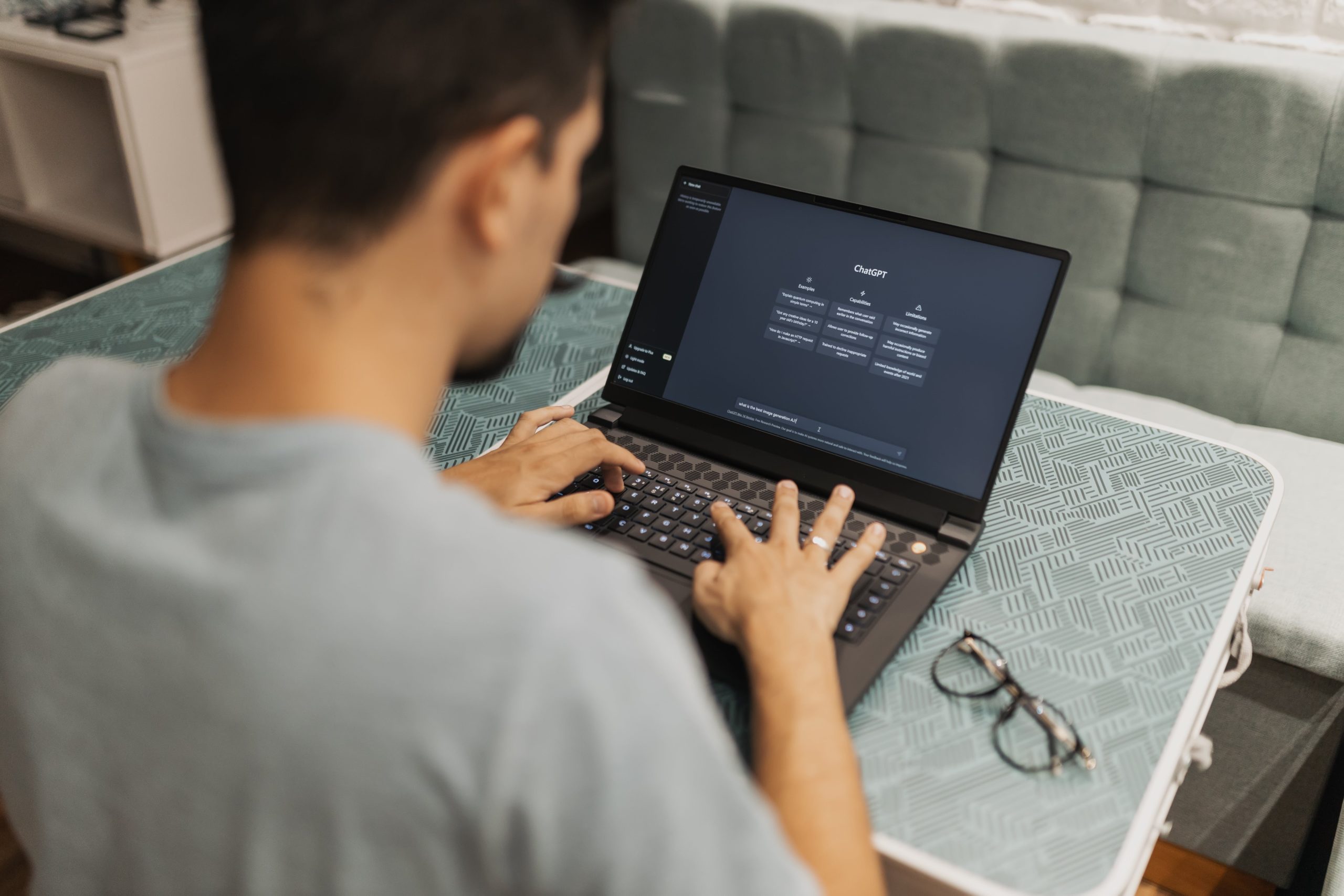 ChatGPT on laptop