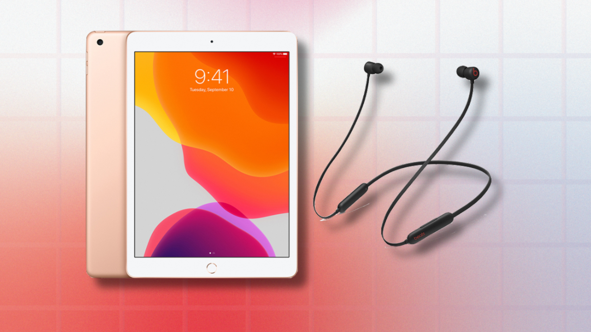 iPad 7 and Beats earbuds