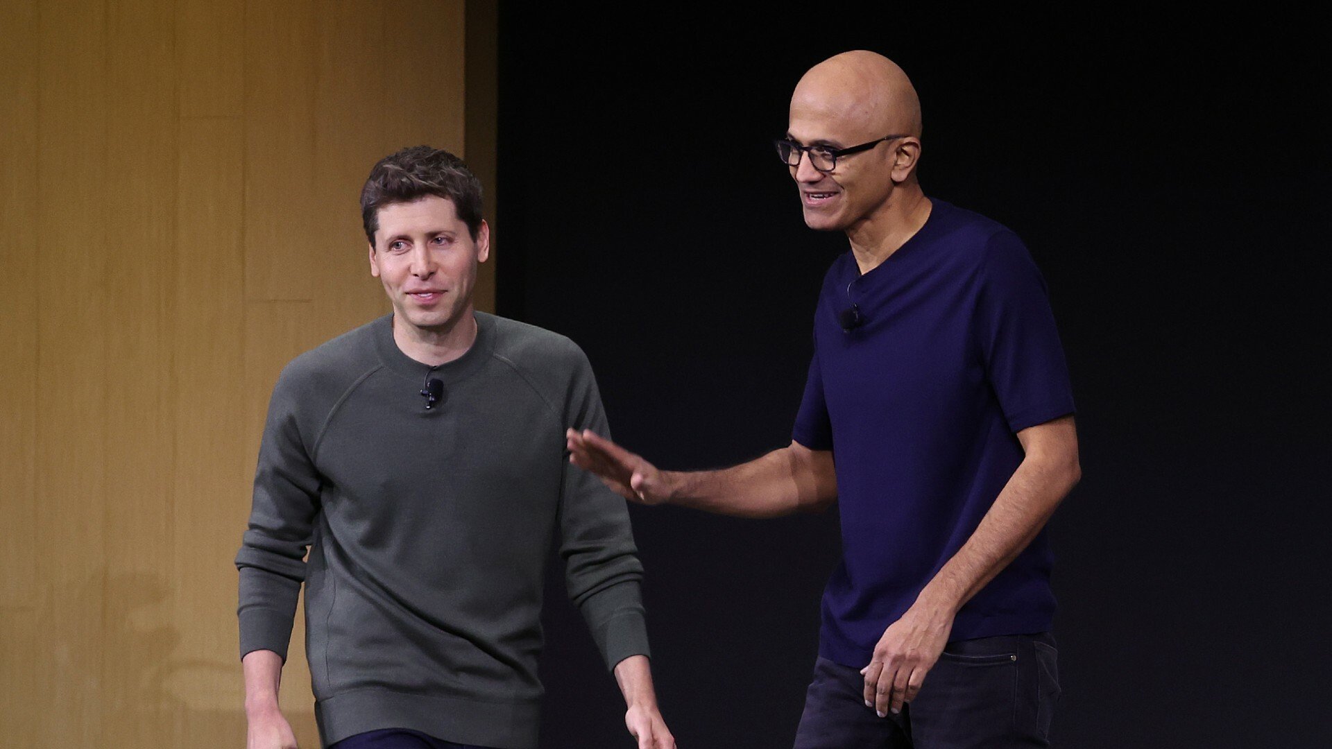 Sam Altman and Satya Nadella