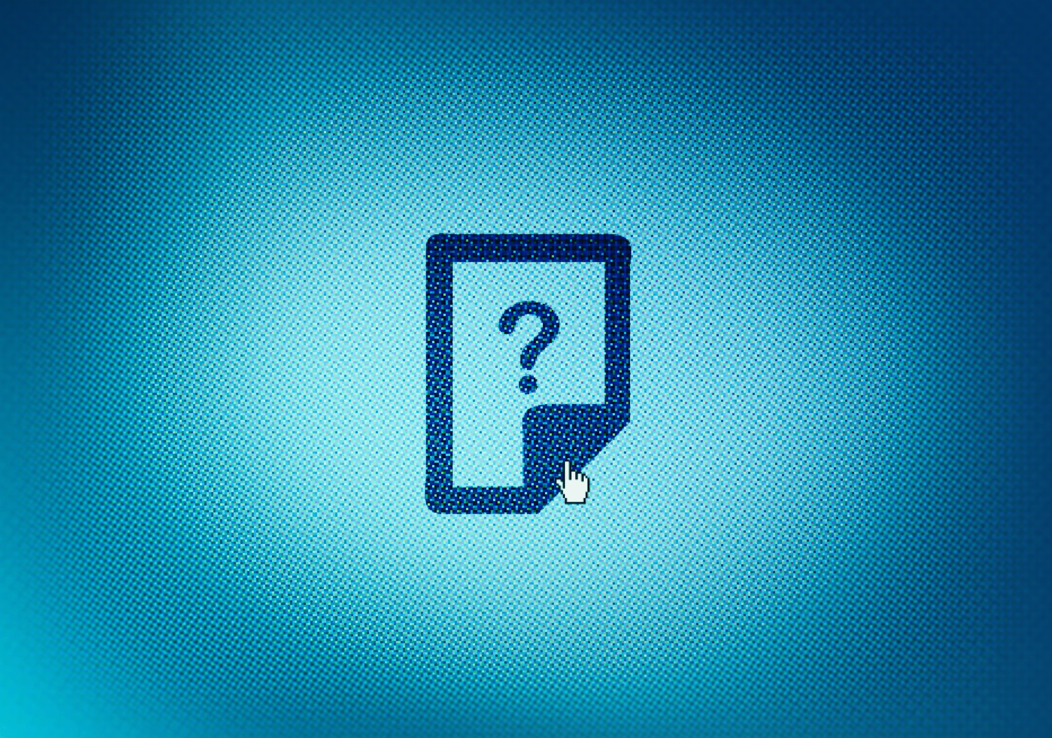 missing file icon on a screen