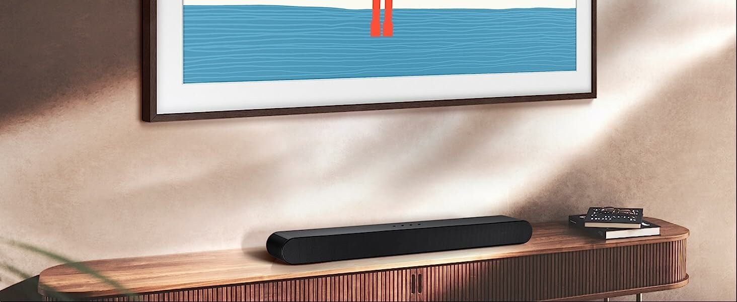 Samsung HW-S60B 3.1ch Soundbar on entertainment stand