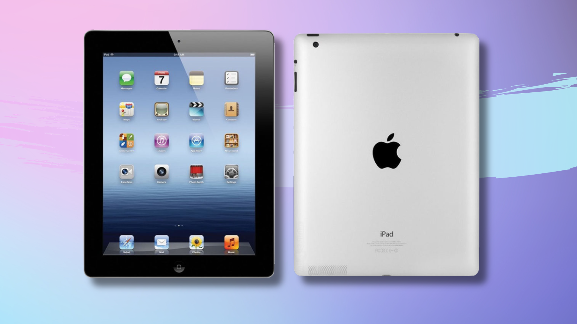 iPad 4 front and back