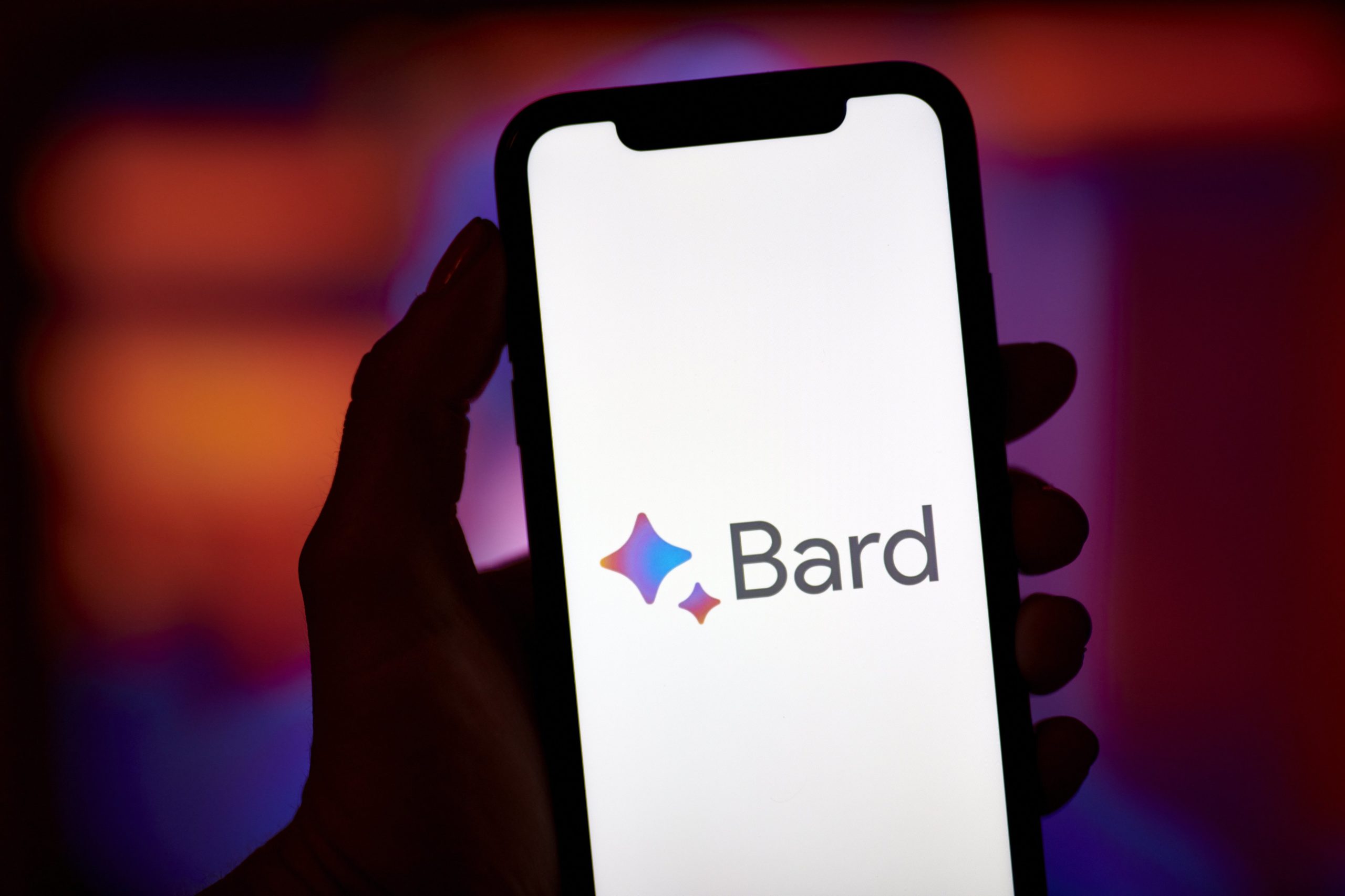 Google Bard on mobile device