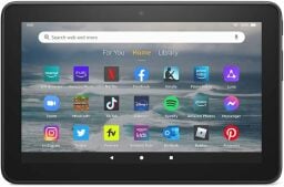 fire 7 tablet with apps on screen