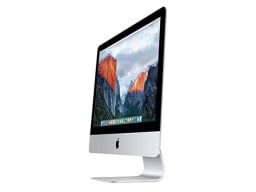 An iMac side view.