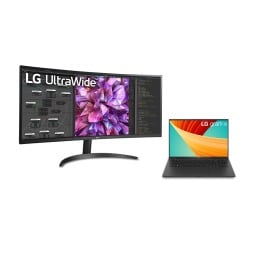 LG laptop and LG monitor