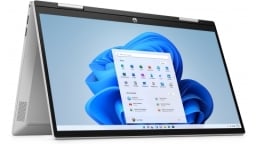 the HP Pavilion x360 14-dy2050wm in tent mode