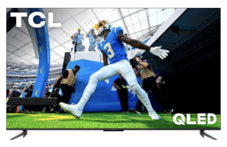 TCL TV with football player on screen