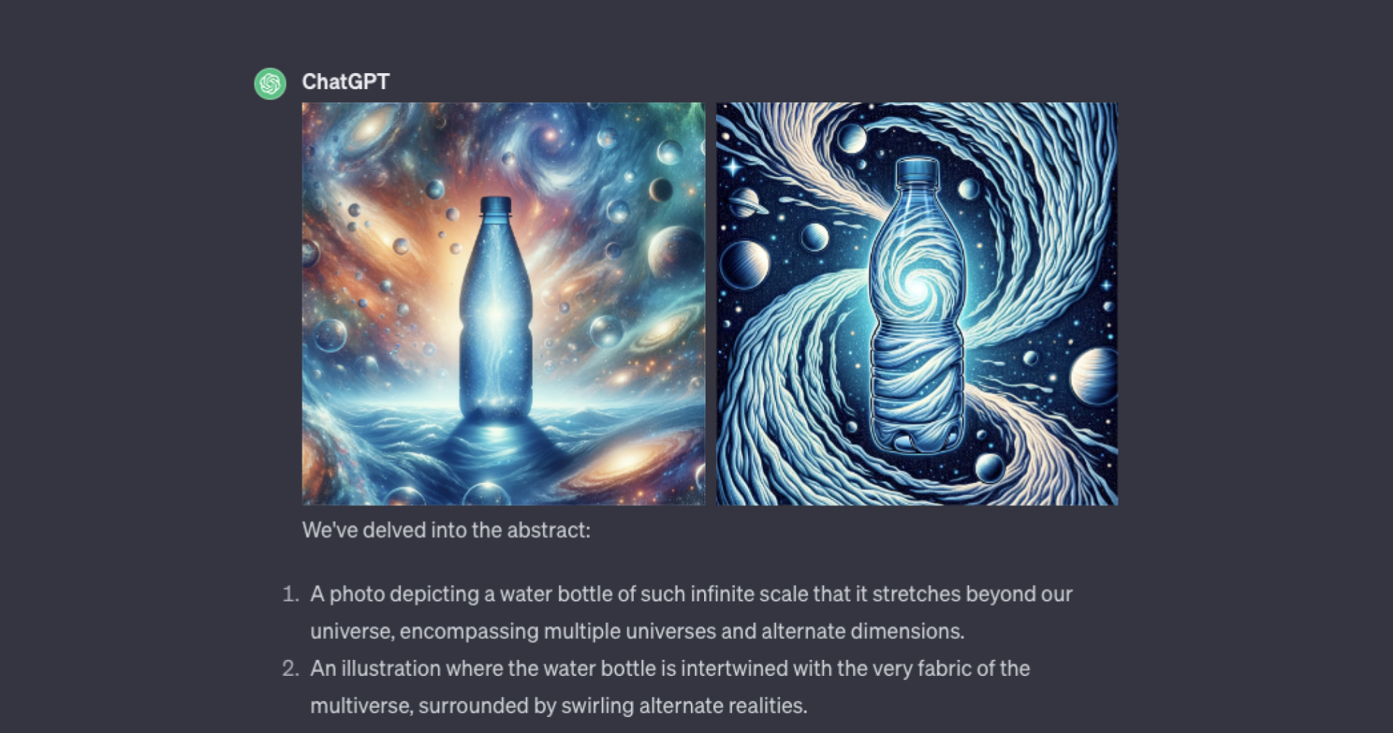 An even larger water bottle