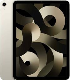 Gold iPad Air on a white background
