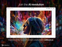 Trippy video presentation created by AI