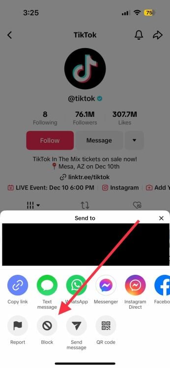 How to block people on TikTok