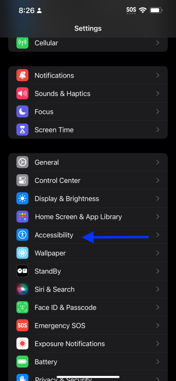 Accessibility on iOS 17