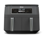 ninja foodi dual zone air fryer showing temperature display