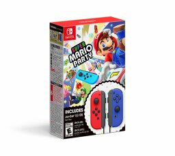 packaging for the 'Super Mario Party' + Red & Blue Joy-Con Bundle