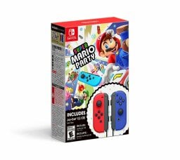 packaging for the 'Super Mario Party' + Red & Blue Joy-Con Bundle