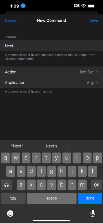 Phrasing on iPhone for TikTok hands-free scroll