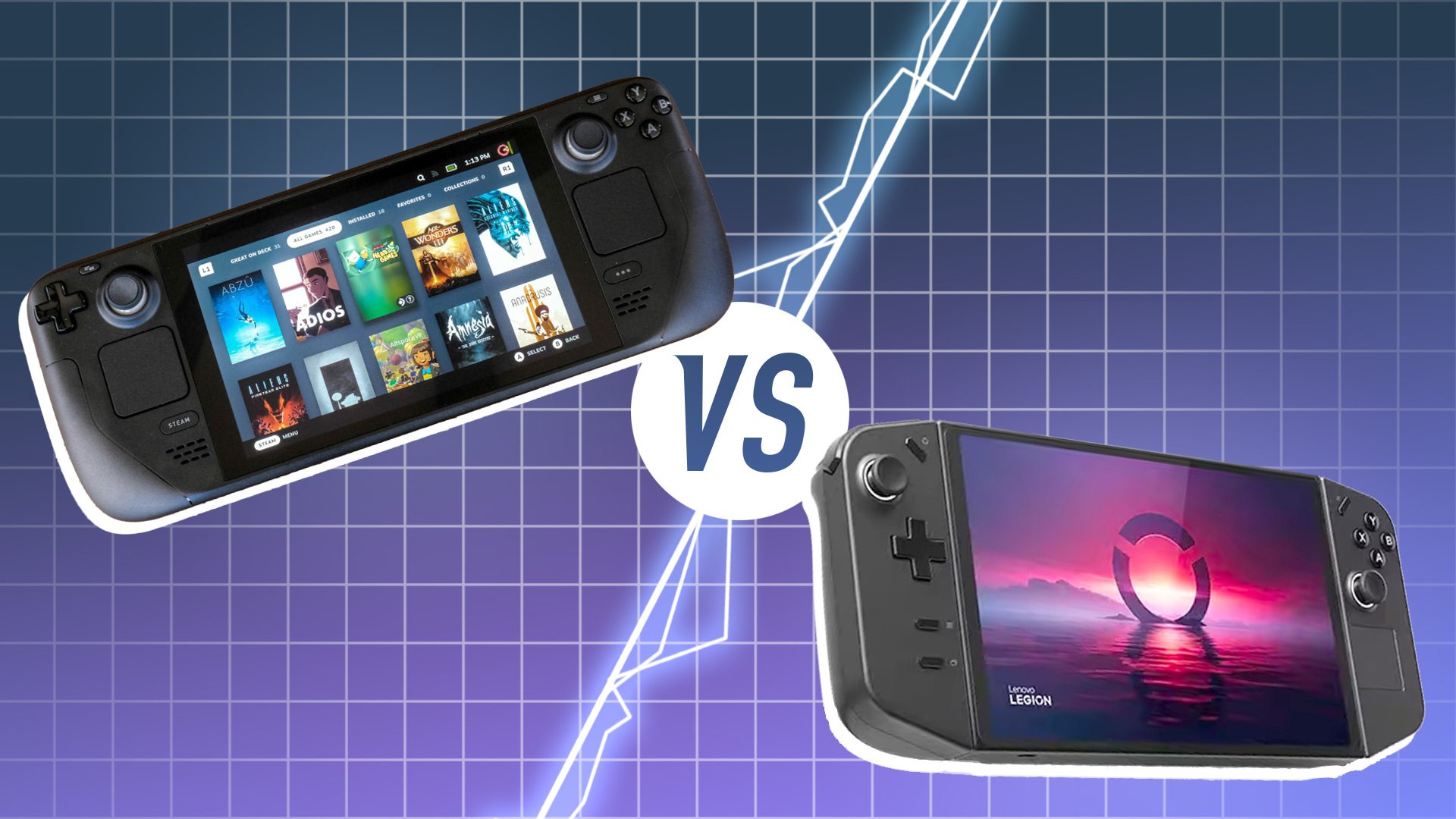 Lenovo Legion Go vs. Steam Deck