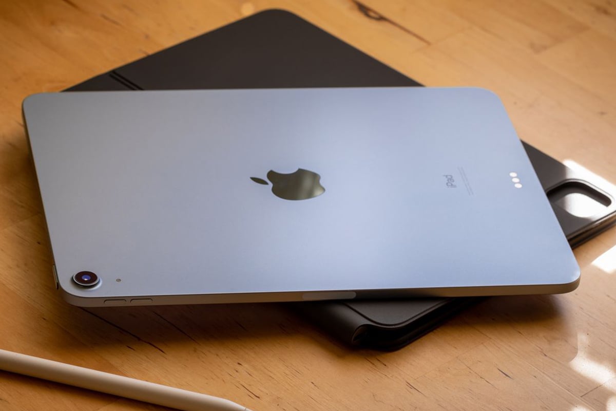 two iPads on desk