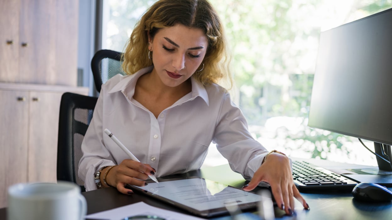 Person writing notes