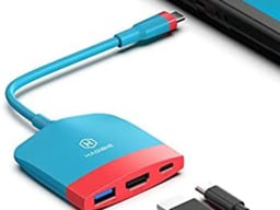 A dock and Nintendo Switch port