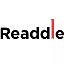 Readdle logo in black and red, over a white background