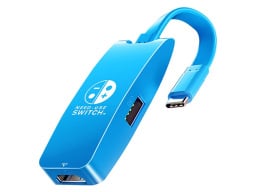 blue nintendo switch mini docking station