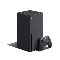 xbox series x console on white background