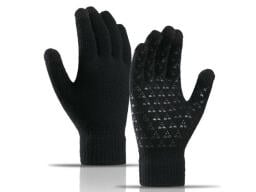 black smartphone gloves