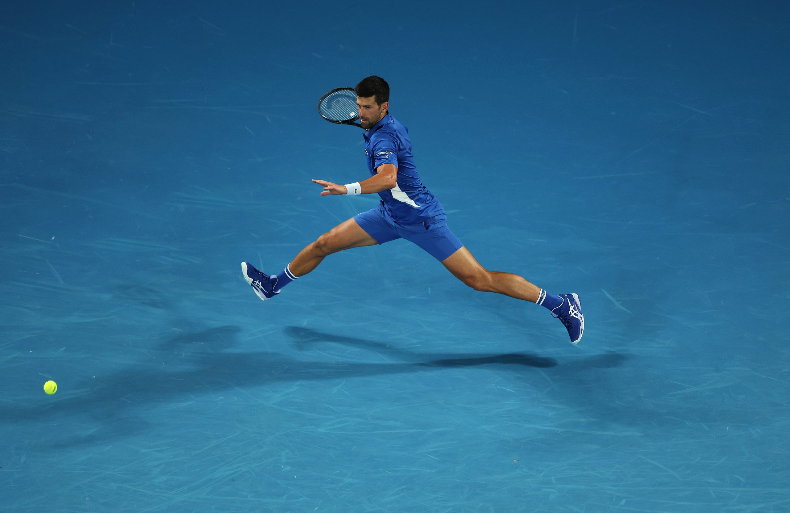 Novak Djokovic of Serbia in action
