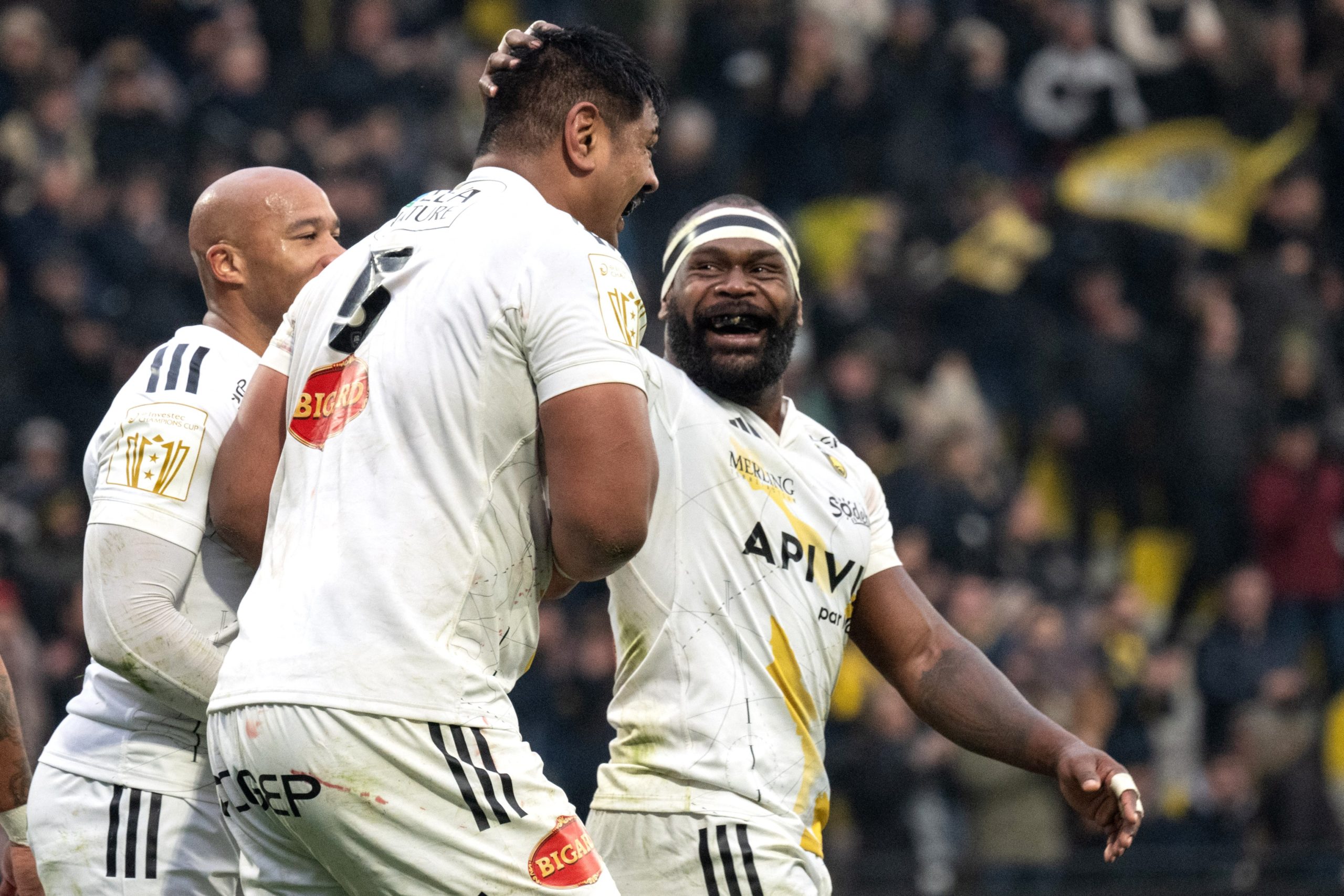 La Rochelle's Australian lock Will Skelton celebrates