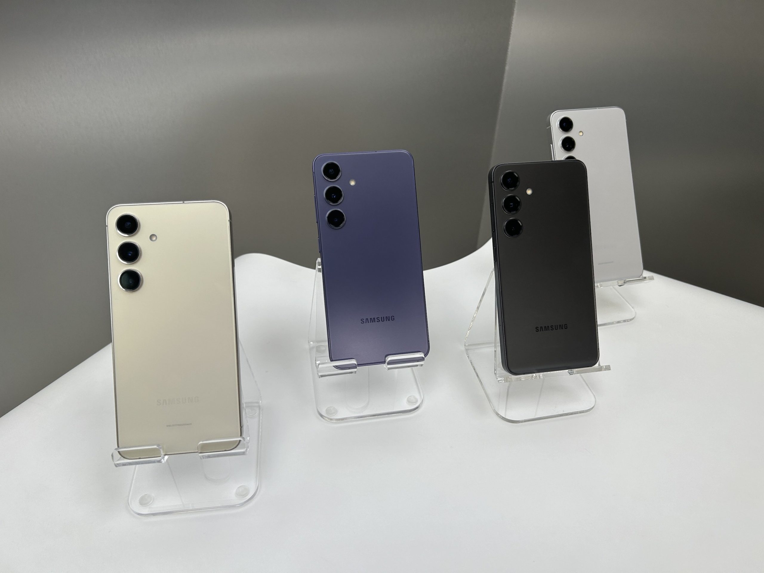 Samsung Galaxy S24 on display