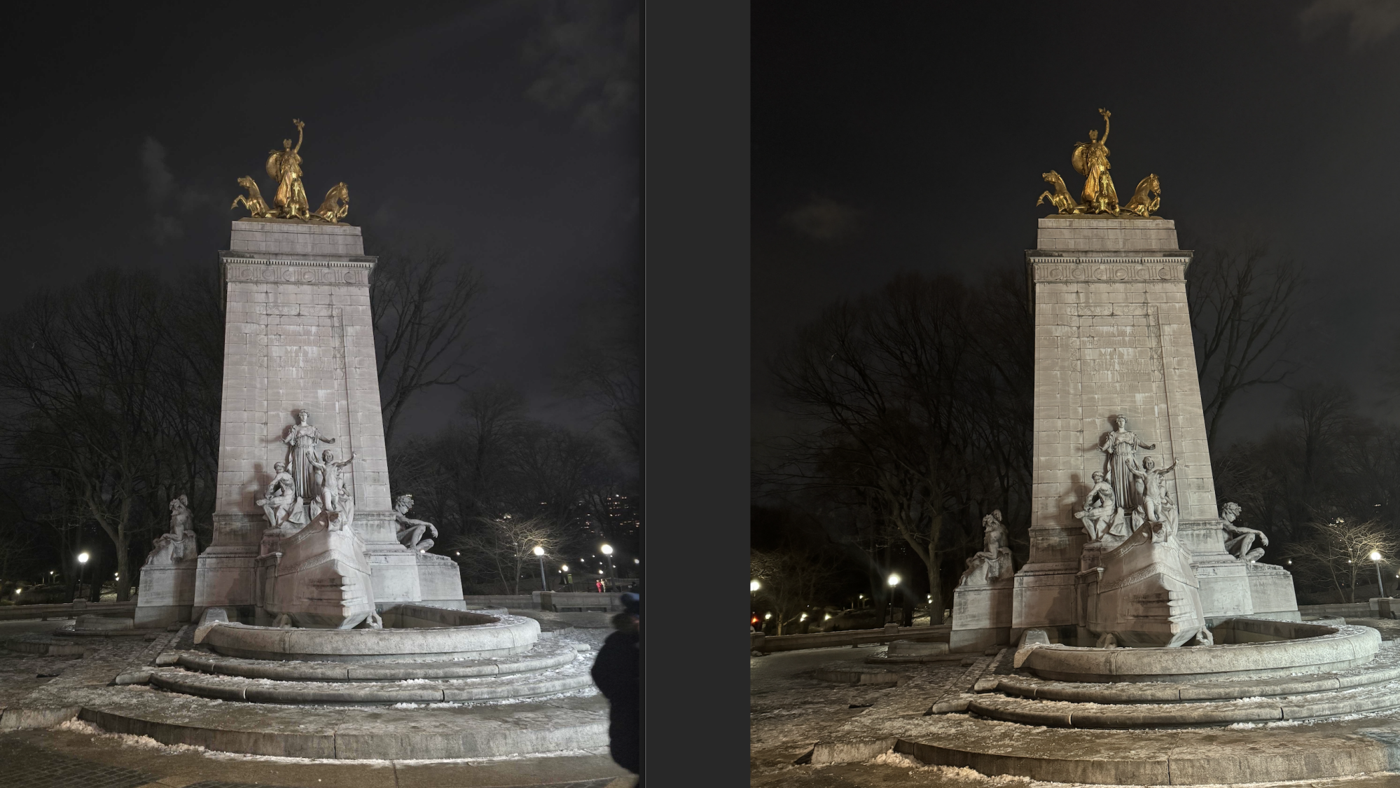 Maine National Monument at night