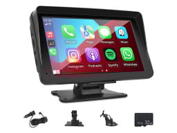 Car display with accessories