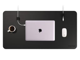 desk mat with laptop and mouse