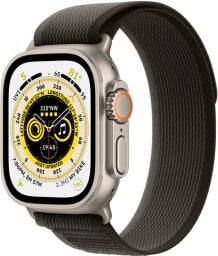 apple watch ultra on a white background